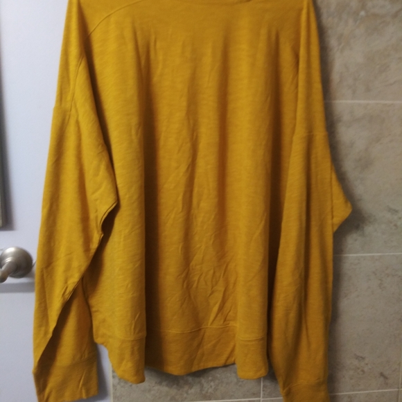 Sunday Funday mustard yellow long sleeve 2x soft - Picture 5 of 6